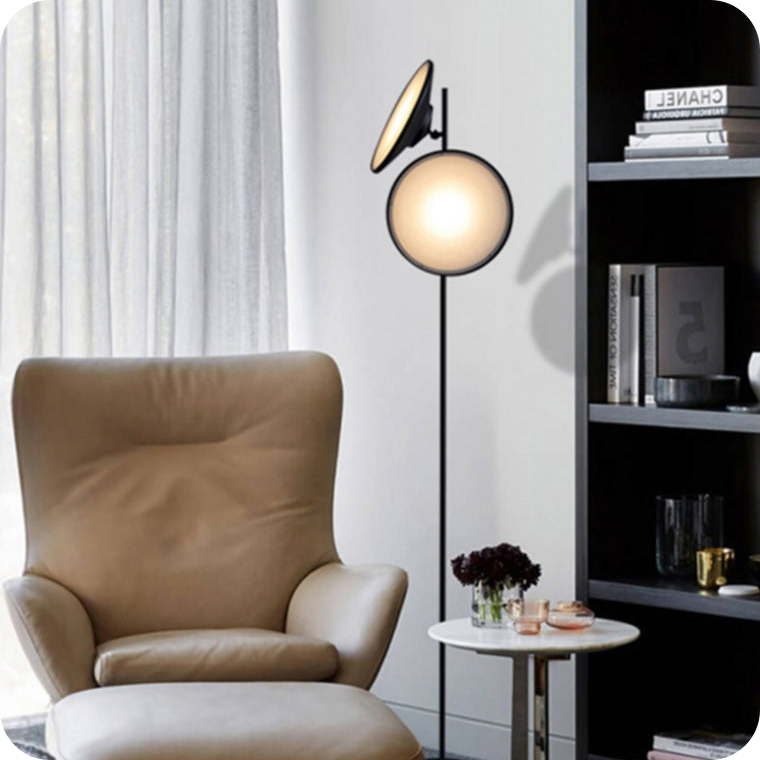 2-bulb Moons Reading Floor Lamp