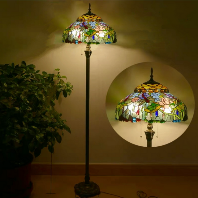 Autumn Breeze Tiffany Floor Lamp