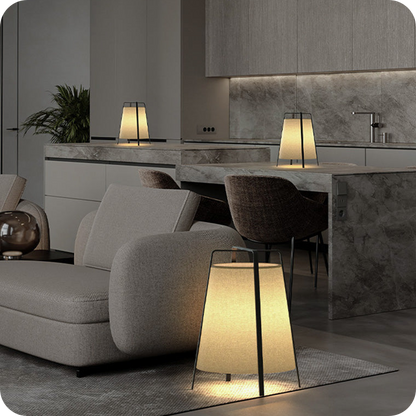 Designer Short Lantern Floor Lamp