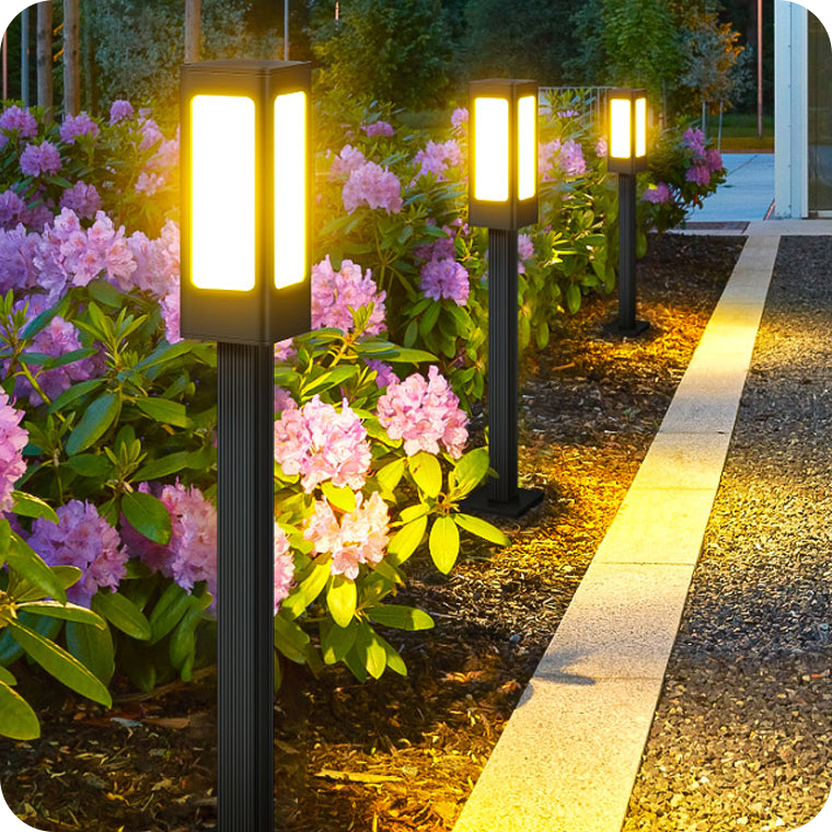 Modern Landscape Path Light IP65 Waterproof Pathway Light Aluminum Housing Bollard Lights