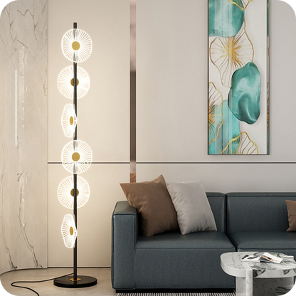 Multi-light Dimmable Floor Lamp with Remote