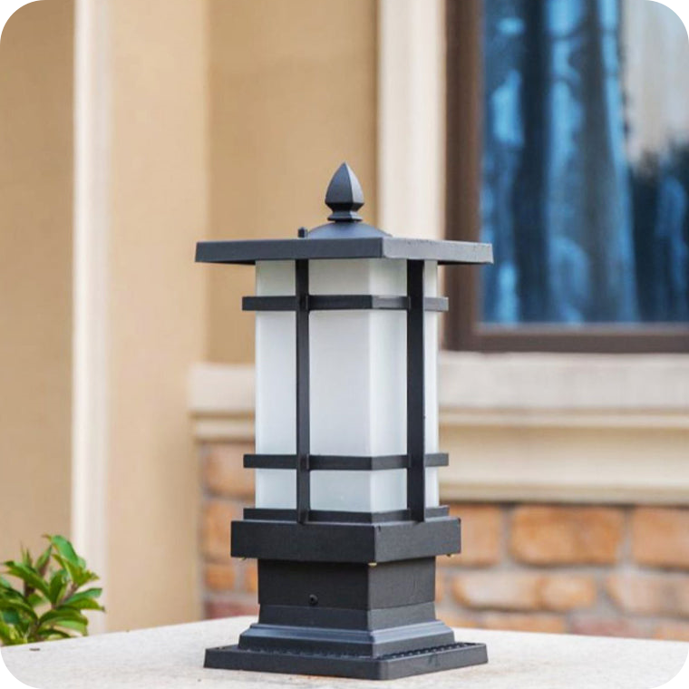 Square Outdoor Pillar Light