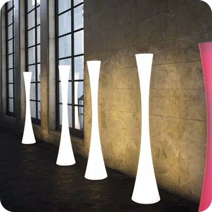 Tall Cylinder Floor Lamp with Hue Dimmer