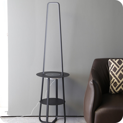 Dimmable Floor Lamp with Charging Table