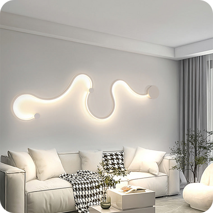 Aplique de pared LED con forma de serpiente larga