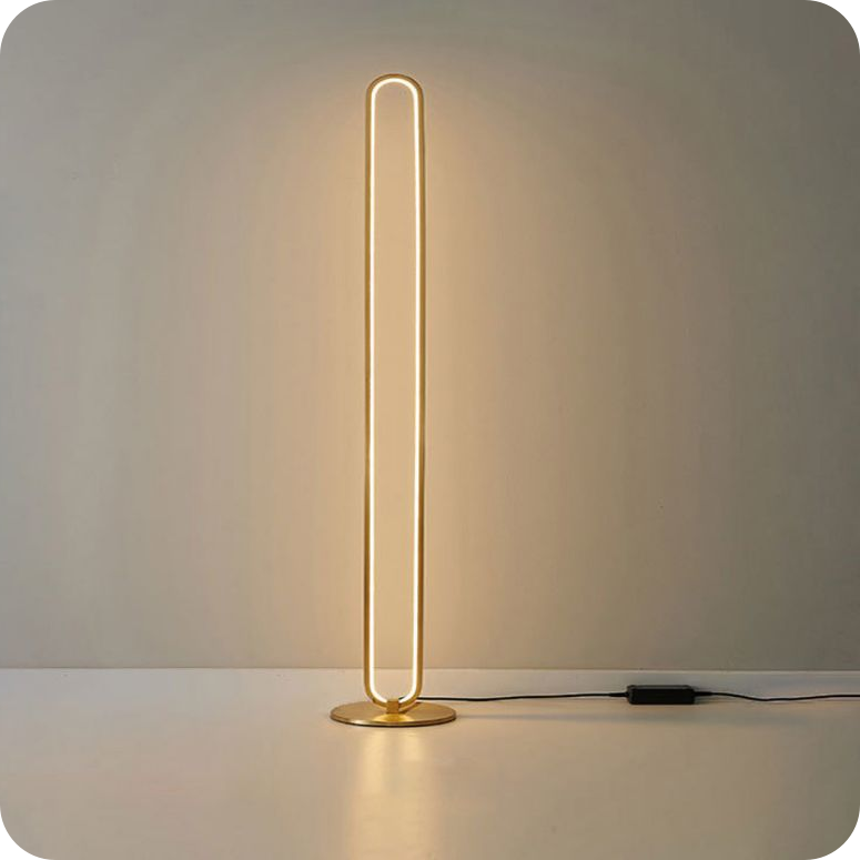 Oval Skinny Floor Lamp