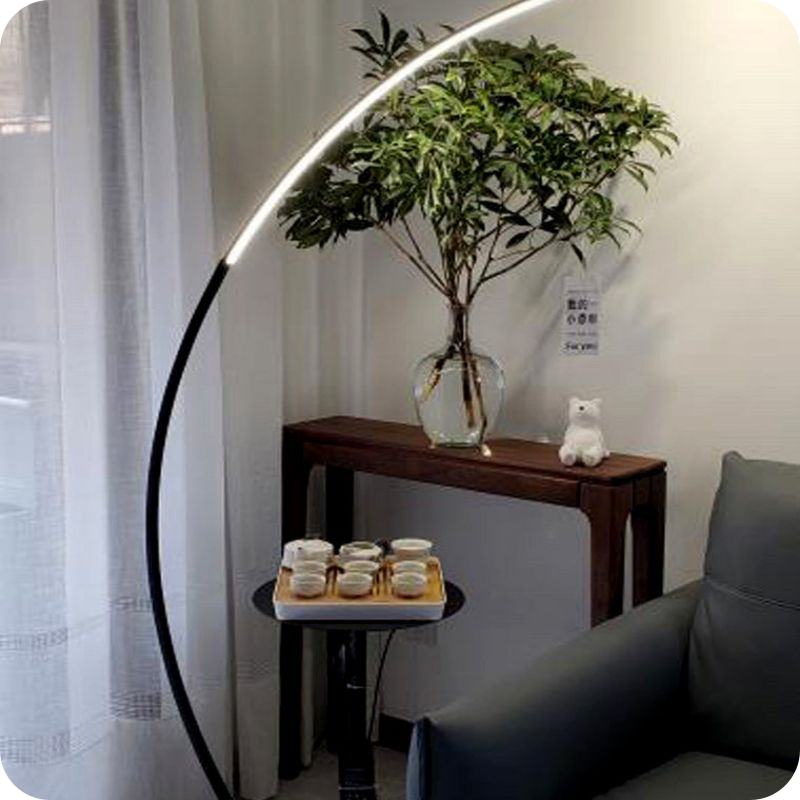 Crescent Arc LED Floor Lamp