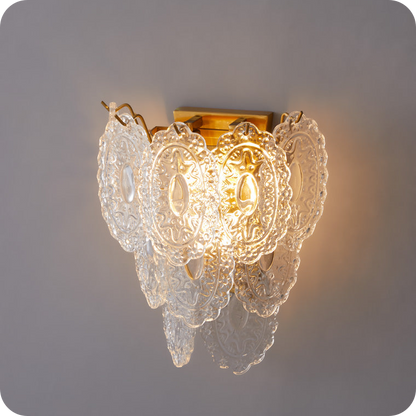 Leaf Glass Wall Sconce