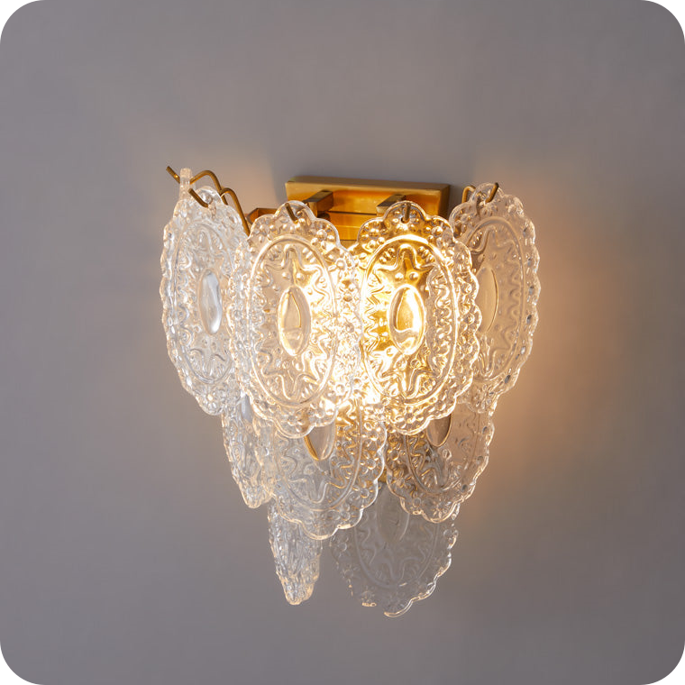 Leaf Glass Wall Sconce