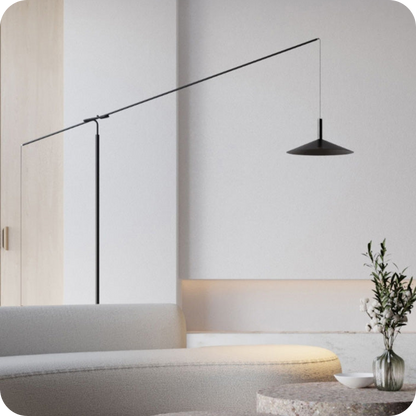 Cantilever Reading Floor Lamp over the Couch