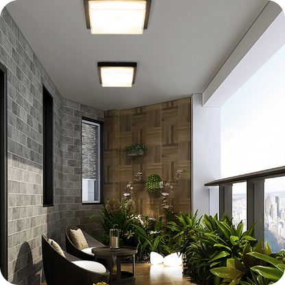 Square Outdoor Ceiling Light