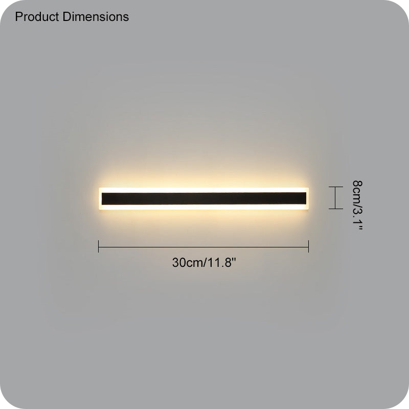 Aplique lineal de pared para exterior