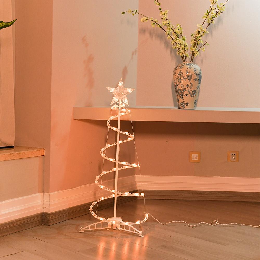 Lámpara de pie decorativa de lujo con luz de árbol de Navidad