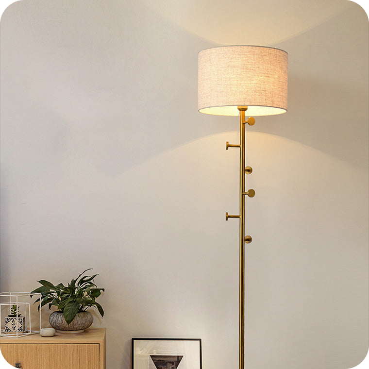 Coat Rack Tree Floor Lamp