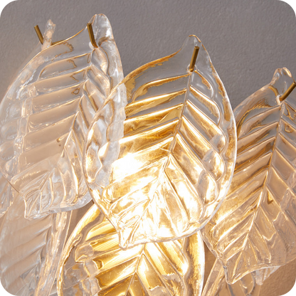 Leaf Glass Wall Sconce