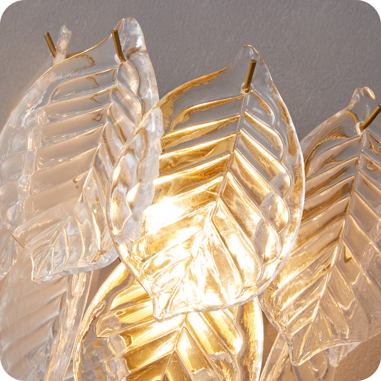 Leaf Glass Wall Sconce