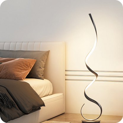 Lampadaire LED en spirale