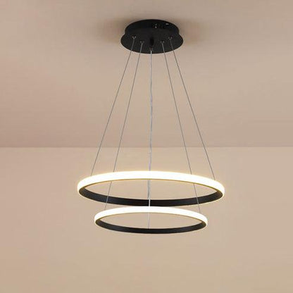 Tiered Led Ring Chandelier