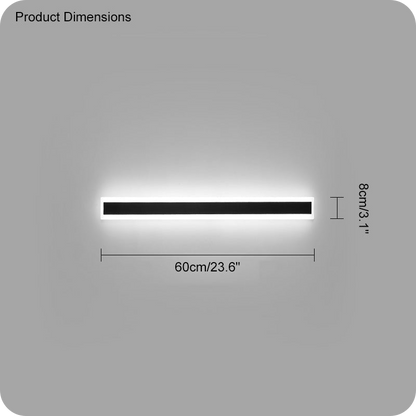 Aplique lineal de pared para exterior