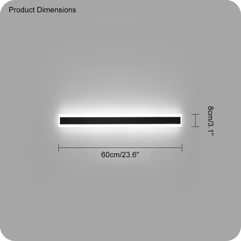 Aplique lineal de pared para exterior