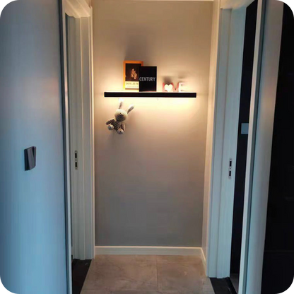 Long Linear Wall Sconce with Shelf