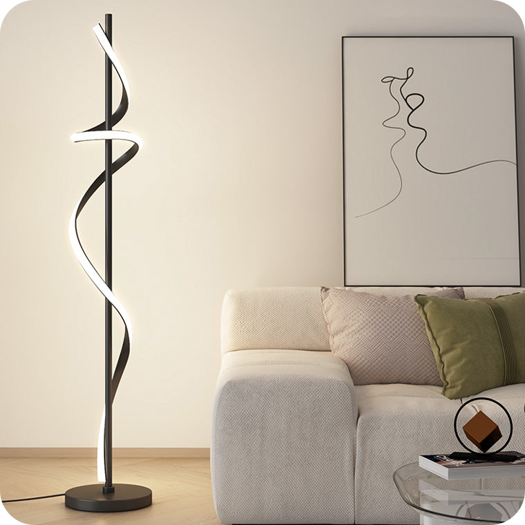 Dimmable Spiral Floor Lamp