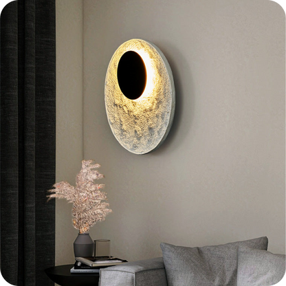 Aplique de pared con forma de disco redondo Eclipse