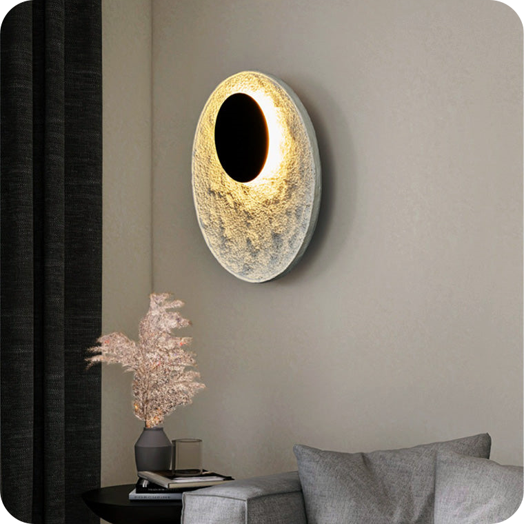 Aplique de pared con forma de disco redondo Eclipse