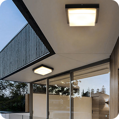 Square Outdoor Ceiling Light