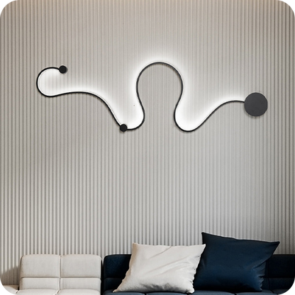 Aplique de pared LED con forma de serpiente larga