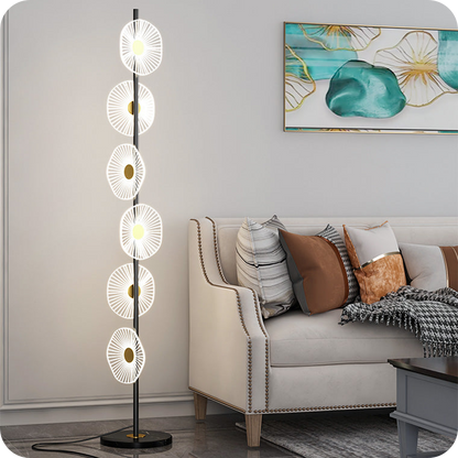 Multi-light Dimmable Floor Lamp with Remote