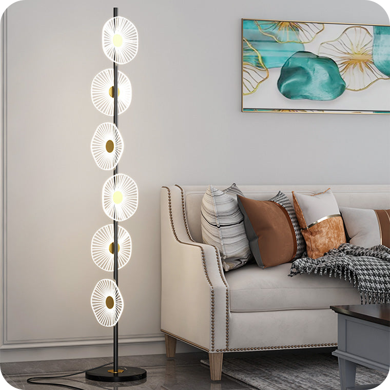 Multi-light Dimmable Floor Lamp with Remote