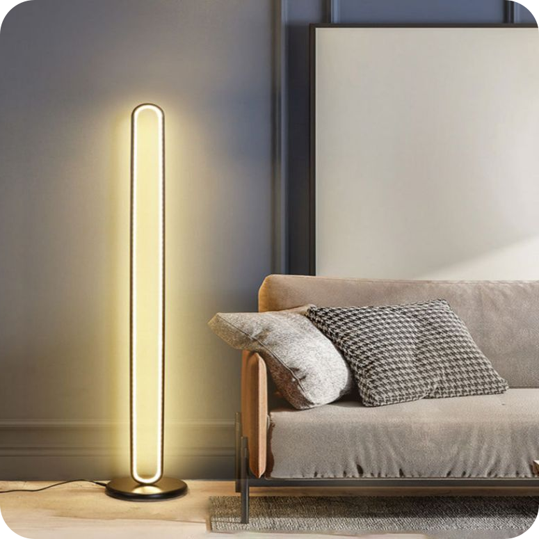 Oval Skinny Floor Lamp