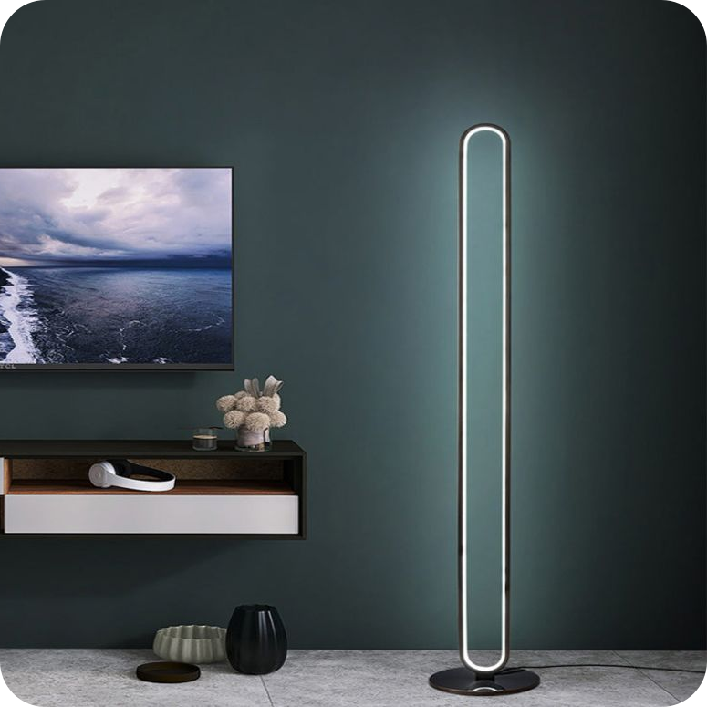 Oval Skinny Floor Lamp