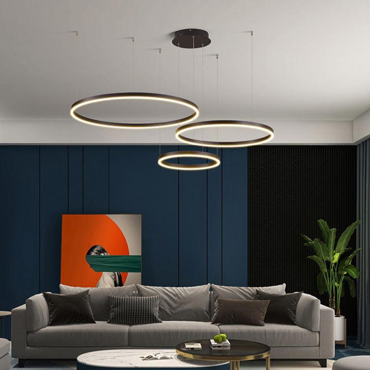 Wireless 3 LED Ring Chandelier