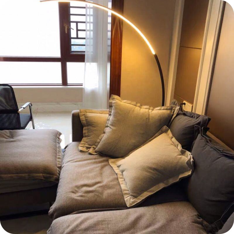 Crescent Arc LED Floor Lamp