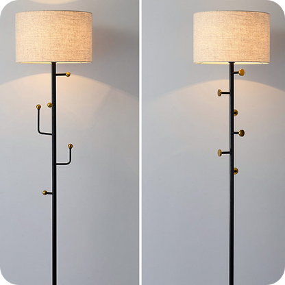 Coat Rack Tree Floor Lamp