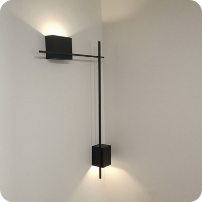 Aplique de pared con acento escultural