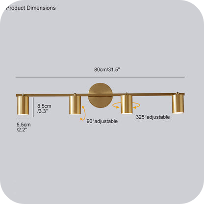 3or4-Light Vanity Bathroom Sconce for Mirror