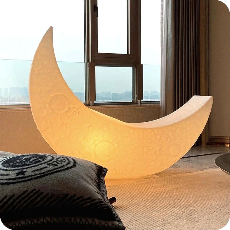 Crescent Moon Floor Lamp Christmas Lights