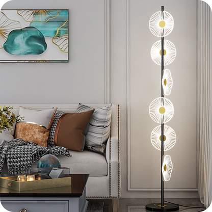 Multi-light Dimmable Floor Lamp with Remote