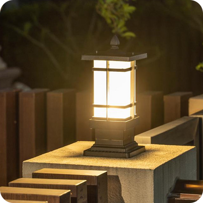 Square Outdoor Pillar Light