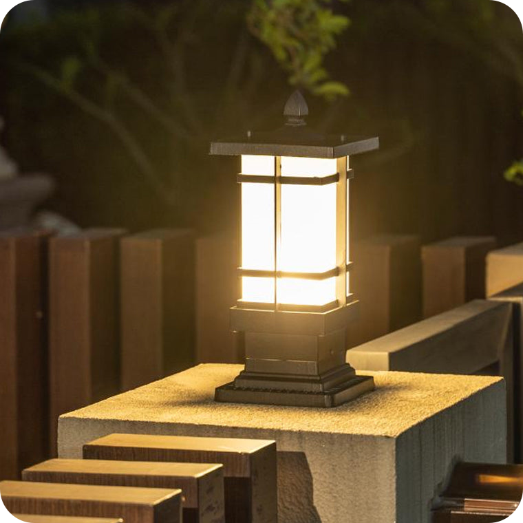 Square Outdoor Pillar Light