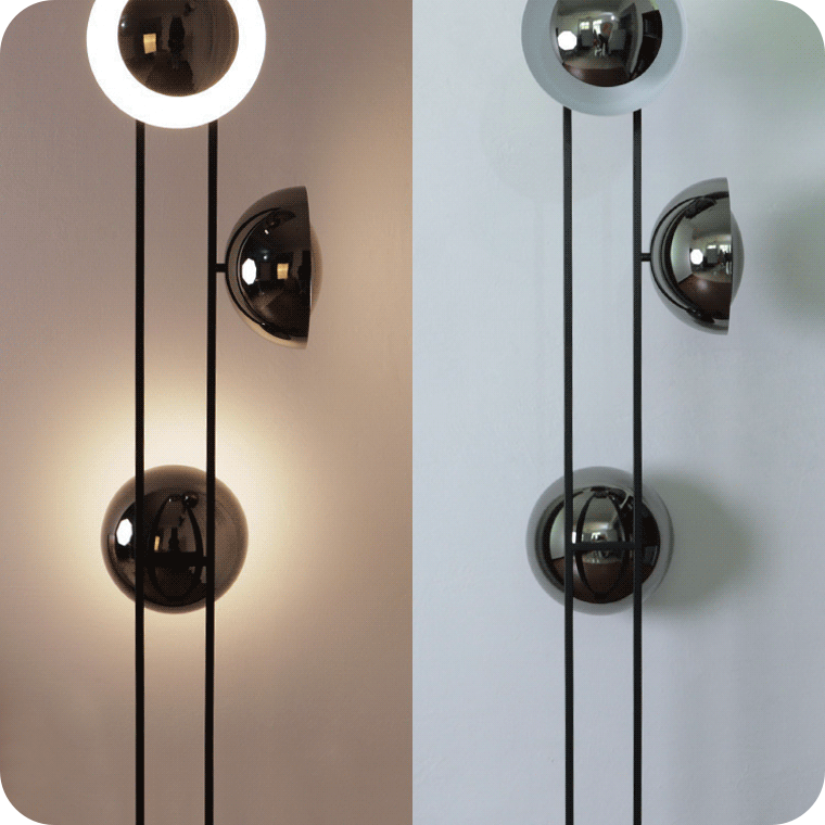 3-light Eclipse Floor Lamp