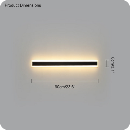 Aplique lineal de pared para exterior