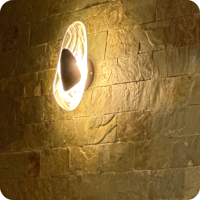 Water Ripple Sculptural Wall Sconce