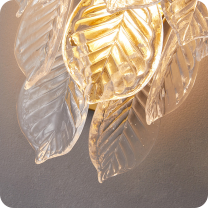 Leaf Glass Wall Sconce