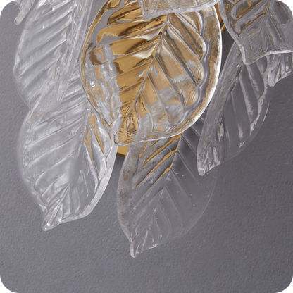 Leaf Glass Wall Sconce