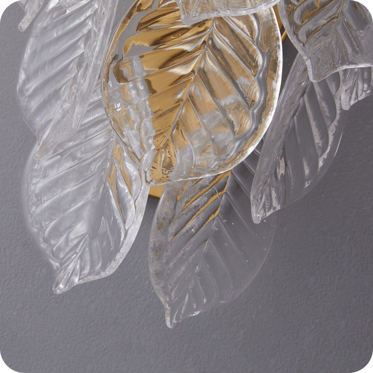 Leaf Glass Wall Sconce