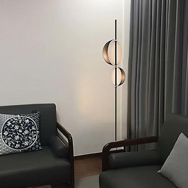 2-bulb Semi-Globe Floor Lamp